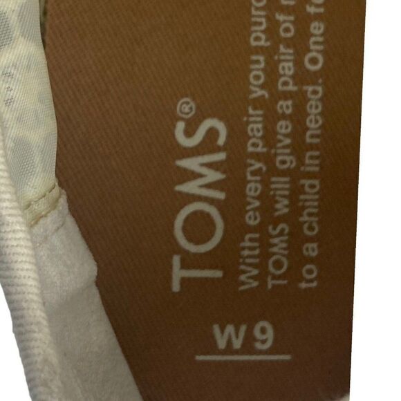 TOMS WOMENS Lena Natural Mosaic Mesh Crochet Jute Lace Up Espadrilles Shoes US 9 - Picture 11 of 14